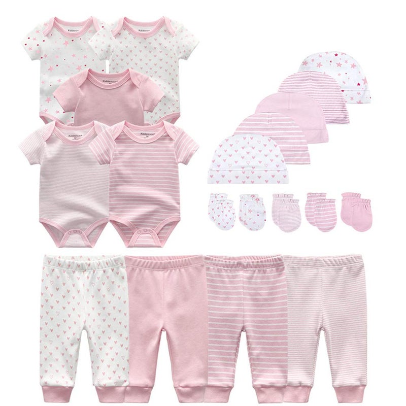 Kiddiezoom Unisex Baby Layette Essentials Giftset Clothing Set 19-Piece For Newborn Baby - Image 1